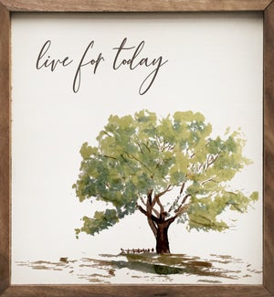 Live For Today Tree White